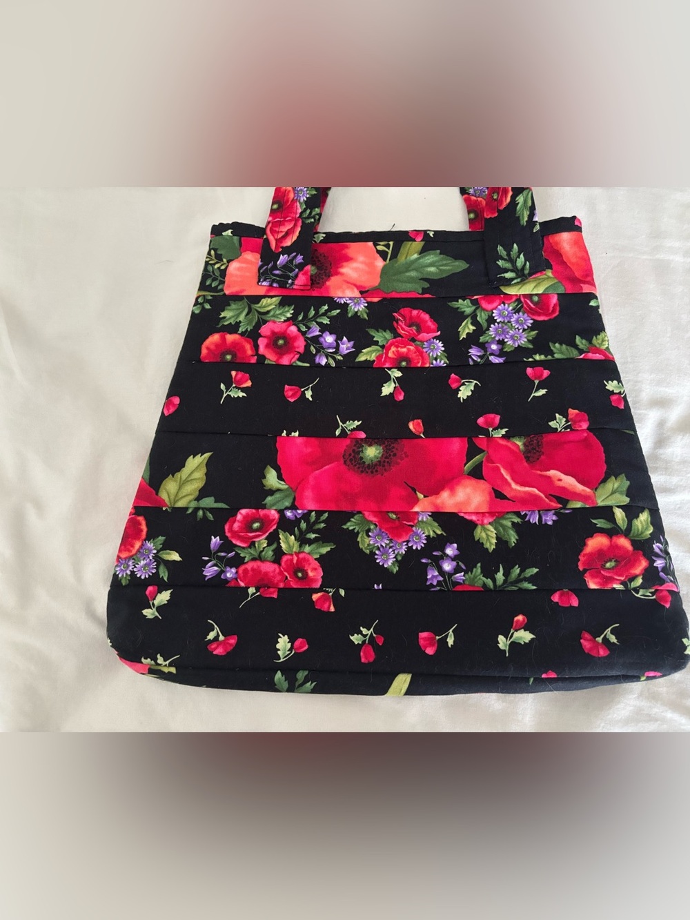 New Handmade Quilted Tote - Quality 100% Cotton Fabrics - Lined - Expert Quality - Picture 6 of 10